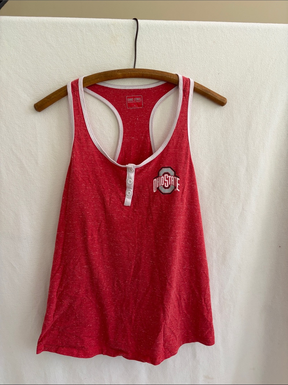 Ohio State Women's Red Racerback Tank Top